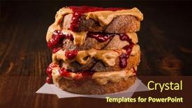  Presentation with peanut - PPT layouts enhanced with peanut-butter-and-jam-sandwich background and a tawny brown colored foreground