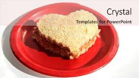  Presentation with peanut butter and jelly - Presentation theme featuring peanut butter and jelly sandwich background and a lemonade colored foreground