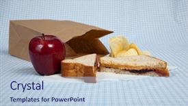  Presentation with peanut butter and jelly - Audience pleasing slides consisting of peanut butter and jelly backdrop and a light blue colored foreground