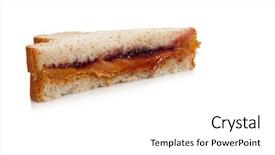  Presentation with peanut butter - Audience pleasing presentation theme consisting of peanut butter and jelly backdrop and a white colored foreground