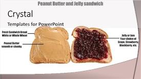  Presentation with anatomy - Slides enhanced with peanut butter and jelly background and a white colored foreground