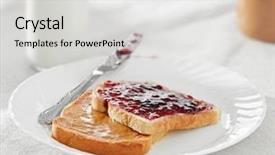  Presentation with peanut butter - Cool new presentation theme with peanut butter and jelly backdrop and a light gray colored foreground