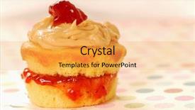  Presentation with peanut butter - Presentation design having peanut butter and strawberry jelly background and a  colored foreground