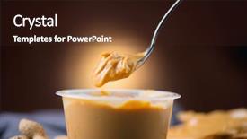  Presentation with peanut butter - Cool new slide set with peanut butter creamy smooth peanut backdrop and a wine colored foreground