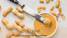  Presentation with peanut butter - PPT layouts having peanut-butter-in-bowl background and a yellow colored foreground