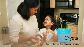  Presentation with lunch - Cool new presentation with peanut butter jelly - family eating lunch backdrop and a  colored foreground