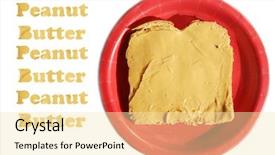  Presentation with peanut butter - Slide deck enhanced with peanut butter on bread background and a blonde colored foreground