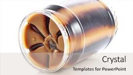  Presentation with peanut butter - Amazing PPT theme having peanut butter with jelly backdrop and a soft green colored foreground