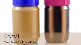  Presentation with peanut butter - Colorful slides enhanced with peanut butter backdrop and a coral colored foreground