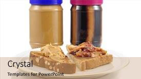  Presentation with peanut butter - Presentation theme having peanut butter background and a coral colored foreground