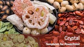  Presentation with chinese culture - Slides with peanut culture - traditional lunar new year chinese background and a  colored foreground