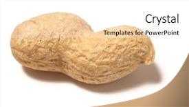  Presentation with peanut - Colorful presentation theme enhanced with peanut on white background backdrop and a  colored foreground