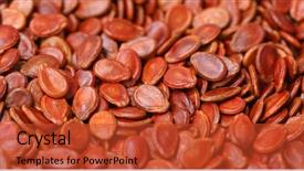  Presentation with peanut - Slide deck featuring peanut plant - red watermelon seed background and a red colored foreground