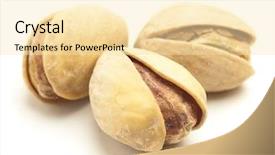  Presentation with three trees story - Audience pleasing presentation consisting of peanut plant - three toasted pistachios backdrop and a lemonade colored foreground