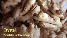  Presentation with bulk - Audience pleasing PPT layouts consisting of peanut plant - vegetable food for sale backdrop and a tawny brown colored foreground