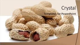  Presentation with peanut - Audience pleasing slides consisting of peanut pod or arachis isolated backdrop and a  colored foreground