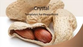 Presentation with peanut - PPT theme enhanced with peanut pod or arachis isolated background and a  colored foreground