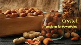  Presentation with peanuts - Slides with peanuts background - mix of nuts background and a tawny brown colored foreground