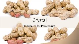  Presentation with shots - Colorful theme enhanced with peanuts macro shots isolated backdrop and a lemonade colored foreground