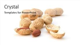  Presentation with peanuts - Theme enhanced with peanuts-on-white-background background and a white colored foreground