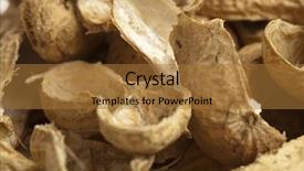  Presentation with peanuts - Colorful theme enhanced with isolated on a white background backdrop and a red colored foreground