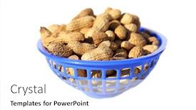  Presentation with peanuts - PPT layouts with peanuts-salted-whole-in-shell background and a white colored foreground