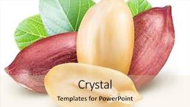  Presentation with peanut - Audience pleasing slides consisting of peanuts with peanut leaves file backdrop and a lemonade colored foreground