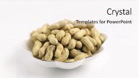  Presentation with peanuts - Beautiful theme featuring peanuts backdrop and a white colored foreground