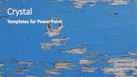  Presentation with paint - Theme consisting of peaple - detail of pealing blue paint background and a teal colored foreground