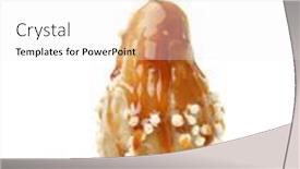  Presentation with pear - Slides featuring pear-with-caramel-sauce background and a white colored foreground