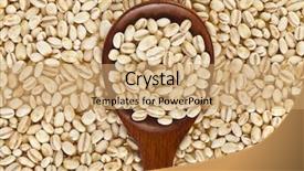  Presentation with pearl - Presentation with pearl barley with wooden spoon background and a coral colored foreground