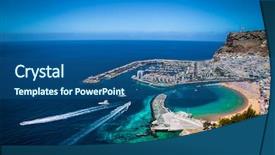  Presentation with pearl harbor - PPT layouts consisting of pearl harbor - puerto de mogan town background and a ocean colored foreground