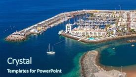  Presentation with town planning - Theme enhanced with pearl harbor - puerto de mogan town background and a  colored foreground