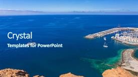  Presentation with pearl harbor - Audience pleasing PPT layouts consisting of pearl harbor - puerto de mogan town backdrop and a ocean colored foreground