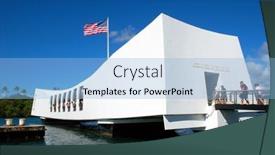  Presentation with pearl harbor - PPT theme having pearl-harbor-oahu-23-nov background and a light blue colored foreground