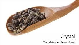  Presentation with green tea and milk - Colorful presentation theme enhanced with pearl herbal - green tea balls in wooden backdrop and a white colored foreground