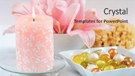  Presentation with health and wellness - Amazing slides having pearl herbal - spa and wellness backdrop and a  colored foreground