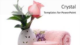  Presentation with pearl - Beautiful PPT theme featuring pearl herbal - spa collection backdrop and a white colored foreground