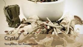  Presentation with chinese medicine - Slide deck with pearl herbal - t c m chinese medicine background and a  colored foreground