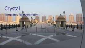  Presentation with pearl - Colorful slide deck enhanced with pearl is an artificial island backdrop and a sky blue colored foreground