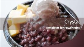  Presentation with shave - Beautiful slide set featuring slush - delicious famous taiwan snacks backdrop and a tawny brown colored foreground