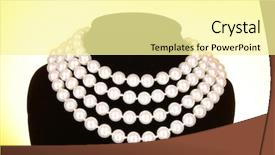 Presentation with black pearl - Slides featuring pearl necklace on black mannequin background and a blonde colored foreground