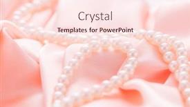  Presentation with pink satin - Slides enhanced with pearl-necklace-on-pink-satin background and a lemonade colored foreground