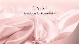  Presentation with silk pearl - Colorful theme enhanced with pearls a necklace backdrop and a cream colored foreground