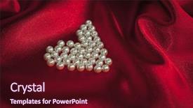  Presentation with pearls - Presentation enhanced with close up of salzburg austria map with red pin - travel concept background and a mint green colored foreground