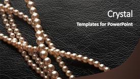  Presentation with pearls - Audience pleasing presentation consisting of pearls on black leather backdrop and a dark gray colored foreground