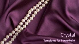  Presentation with pearls - Cool new presentation theme with pearls-on-purple-satin backdrop and a wine colored foreground