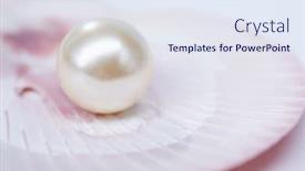  Presentation with pearls - Amazing slides having pearls on the blue background backdrop and a sky blue colored foreground