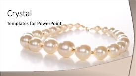 Presentation with pearl - Colorful theme enhanced with pearls on white backdrop and a white colored foreground