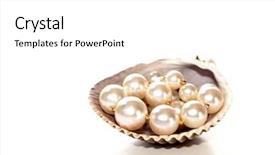  Presentation with pearls - Presentation having pearls background and a white colored foreground